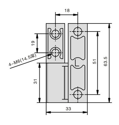 Zinc Die Cast Lockable Door Hinge Custom Zinc Alloy Heavy Duty Gate Hinges