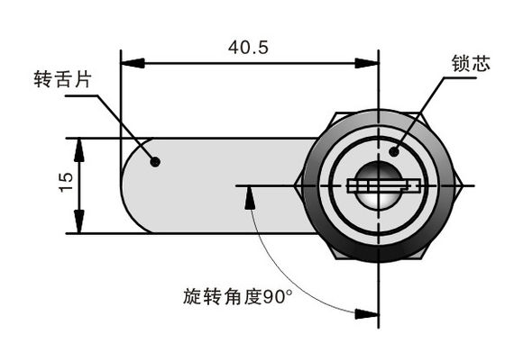 Steel Material Cabinet Box Lock Cam Door Locks ISO Certificate